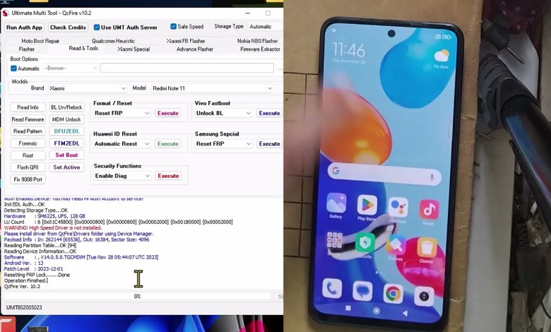 Redmi Note 11 FRP Reset By UMT Xiaomi Sideload Mode FRP Redmi Note 11 FRP Reset By UMT Xiaomi Sideload Mode FRP