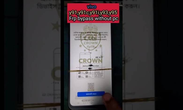 vivo y91,y91c,y91i,y93,y95 Frp bypass without pc vivo y91,y91c,y91i,y93,y95 Frp bypass without pc