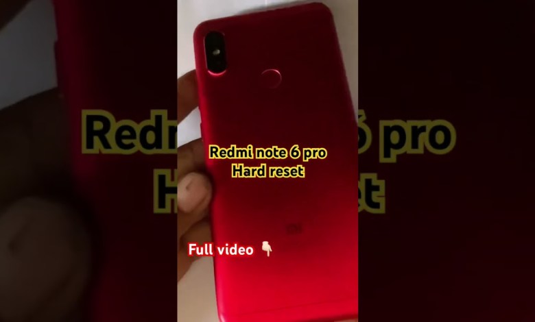 Redmi note 6 pro hard reset #redmimobile Redmi note 6 pro hard reset #redmimobile