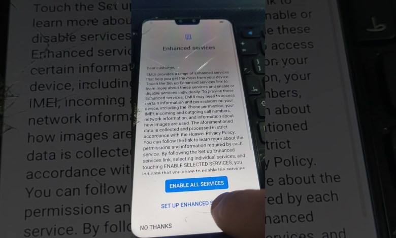 Huawei Y9 New setup without wifi and Sim Huawei Y9 New setup without wifi and Sim