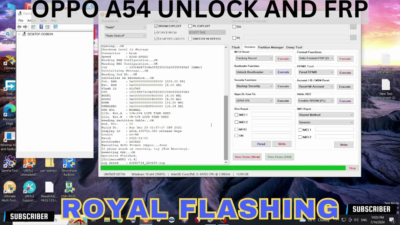 OPPO A54 UNLOCK AND FRP OPPO A54 UNLOCK AND FRP