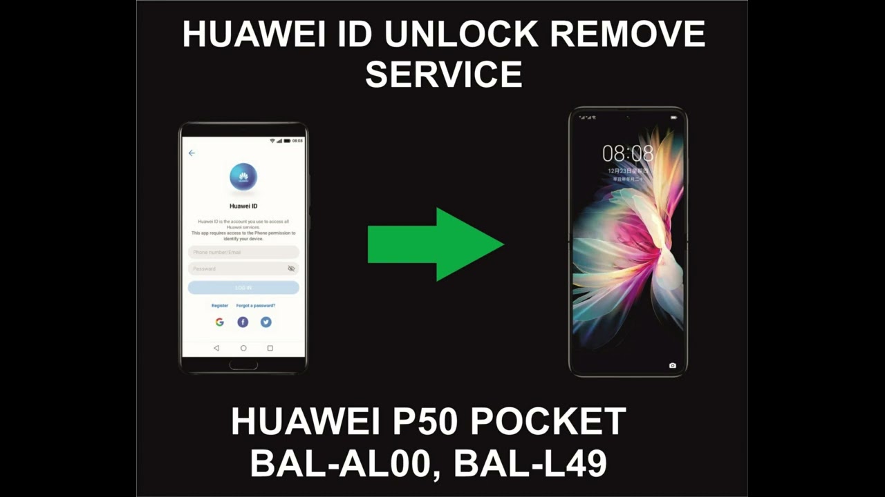 Huawei ID Unlock Service, Huawei P50 Pocket, BAL AL00, Huawei ID Unlock Service, Huawei P50 Pocket, BAL AL00,