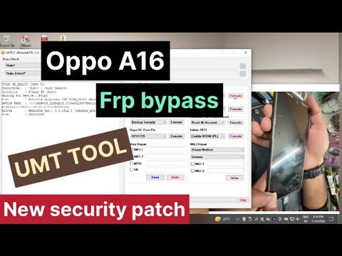 Oppo A16 (Cph2421) frp bypass umt tool || oppo A16 frp Oppo A16 (Cph2421) frp bypass umt tool || oppo A16 frp