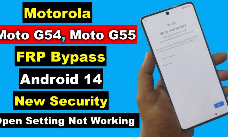 Unlock your Motorola Moto G54/Moto G55 with Android 14: Try out FRP Bypass now! Unlock your Motorola Moto G54/Moto G55 with Android 14: Try out FRP Bypass now!
