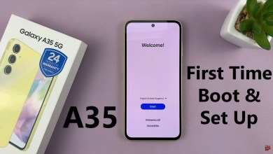 Samsung Galaxy A35 5G: First Time Boot & Set Up Samsung Galaxy A35 5G: First Time Boot & Set Up