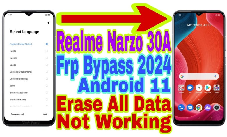Unlock the Realme Narzo 30A: Discover How to Bypass FRP and Erase All Data on Android 11 Unlock the Realme Narzo 30A: Discover How to Bypass FRP and Erase All Data on Android 11