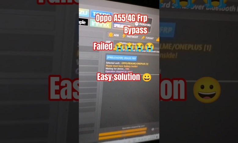 Unlocking the Oppo A55 4G FRP: Why Traditional Tools Fail and What You Can Try Instead! Unlocking the Oppo A55 4G FRP: Why Traditional Tools Fail and What You Can Try Instead!