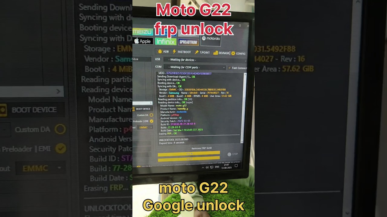Unlocking Secrets: Bypass FRP on Moto G22 | Google Account Secrets Revealed! Unlocking Secrets: Bypass FRP on Moto G22 | Google Account Secrets Revealed!