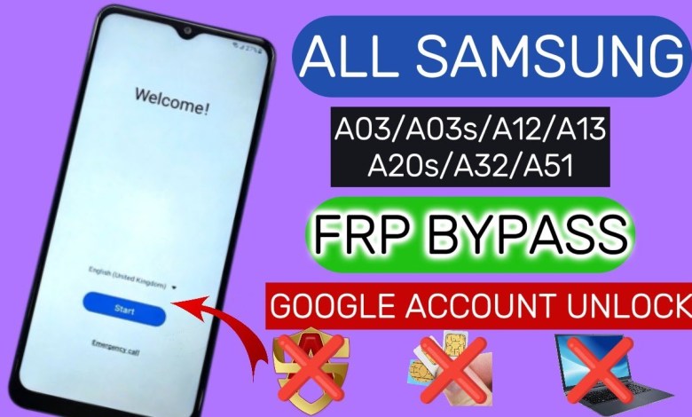 All Samsung A03/A03s/A12/A13/A20s/A32/A51 || FRP All Samsung A03/A03s/A12/A13/A20s/A32/A51 || FRP