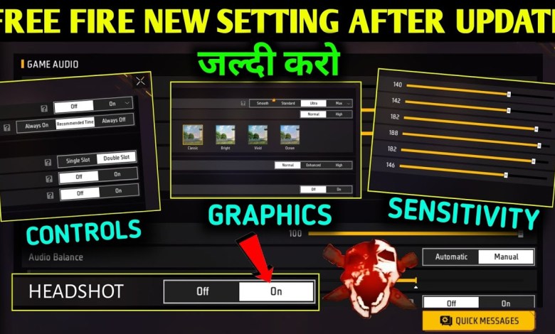 Free Fire New Setting After New Update | Free Fire Pro Free Fire New Setting After New Update | Free Fire Pro