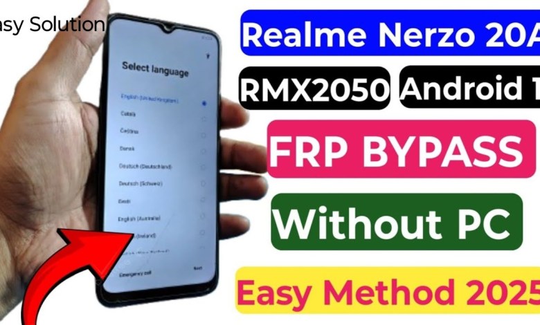 Unlock the Secrets: New Realme Narzo 20A (RMX2050) FRP Bypass Trick for 2025! Unlock the Secrets: New Realme Narzo 20A (RMX2050) FRP Bypass Trick for 2025!