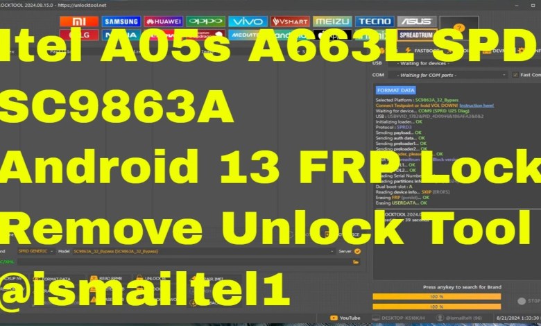 Itel A05s A663L SPD & Unisoc SC9863A Android 13 FRP Itel A05s A663L SPD & Unisoc SC9863A Android 13 FRP