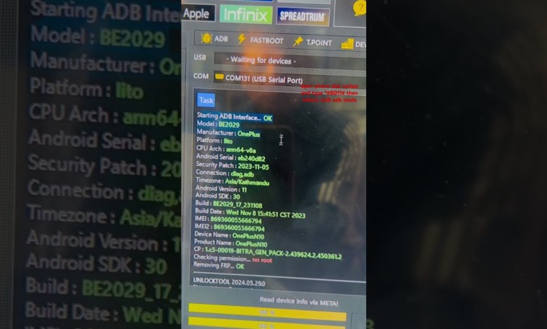 Oneplus N10 5G (BE2029) Frp unlock 2024. Oneplus N10 5G (BE2029) Frp unlock 2024.
