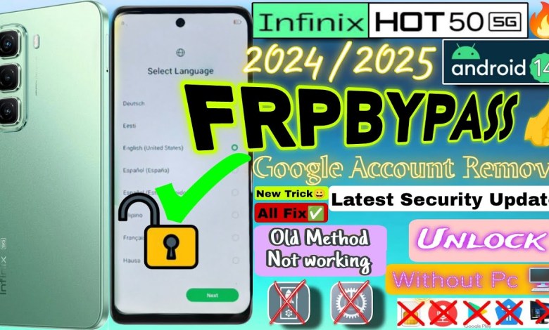 Curious about the Infinix Hot 50 5G? Check out the Latest FRP Bypass Method Without PC for 2024! Curious about the Infinix Hot 50 5G? Check out the Latest FRP Bypass Method Without PC for 2024!
