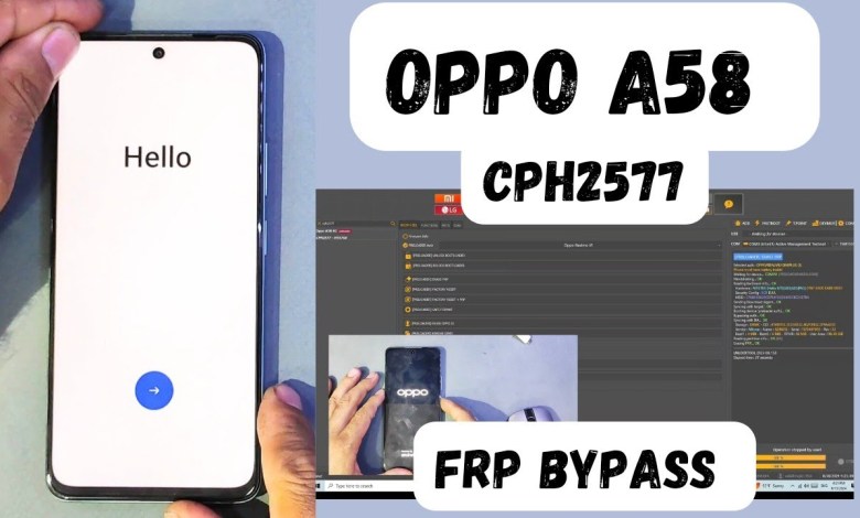 OPPO A58 CPH2577 frp bypass by unlock tools OPPO A58 CPH2577 frp bypass by unlock tools