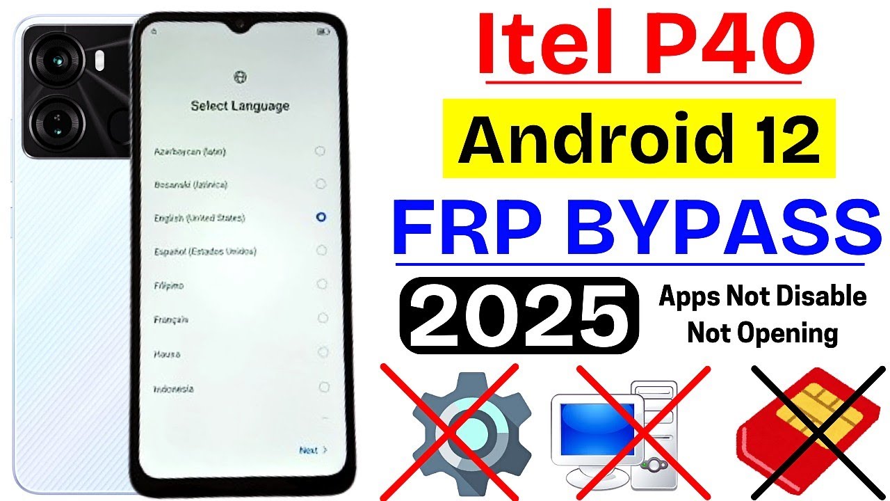 Unlock the Mystery: Bypass Itel P40 Frp on Android 12 with Apps Not Disable Till 2025 Unlock the Mystery: Bypass Itel P40 Frp on Android 12 with Apps Not Disable Till 2025