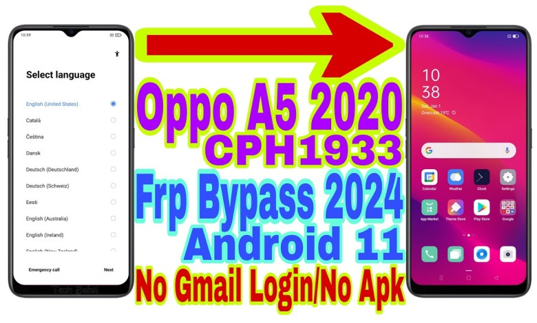 Oppo A5 2020 (CPH1933) Android 11 Frp Bypass | New Oppo A5 2020 (CPH1933) Android 11 Frp Bypass | New