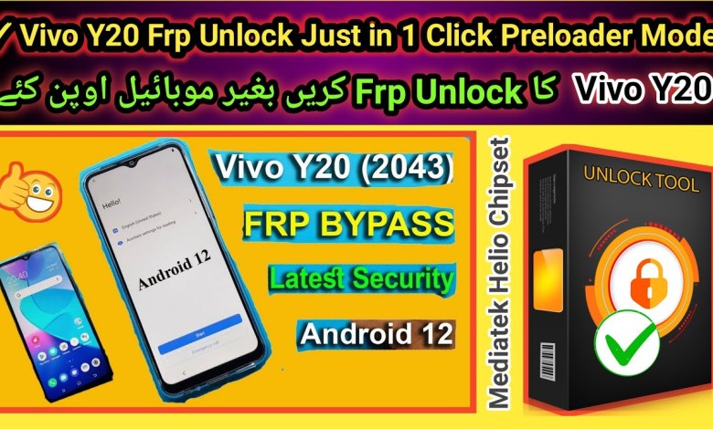 Vivo Y20 Frp unlock/Bypass done by unlock tool android Vivo Y20 Frp unlock/Bypass done by unlock tool android