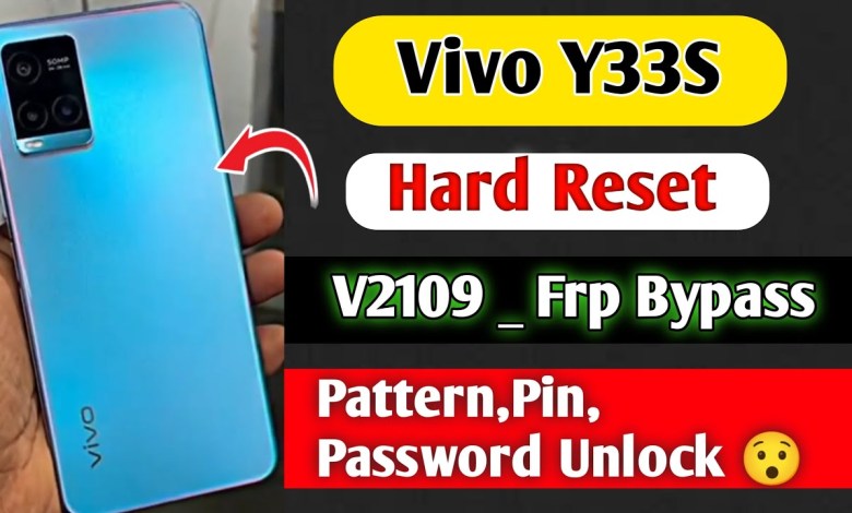 Vivo Y33s Hard Reset+Frp Bypass | V2109 Hard Reset | Vivo Y33s Hard Reset+Frp Bypass | V2109 Hard Reset |