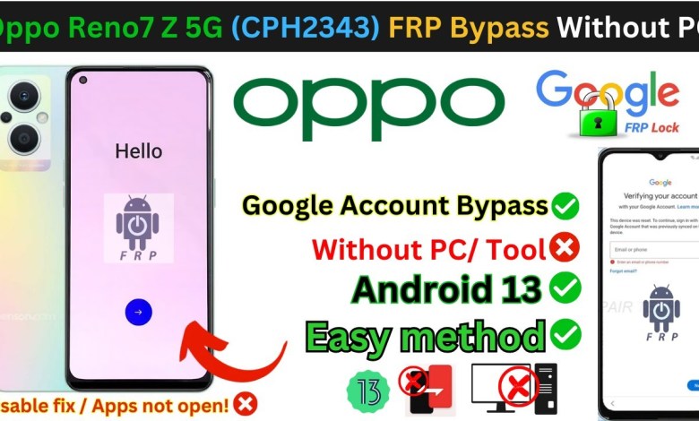 Oppo Reno7 Z 5G FRP Bypass Without PC All Oppo Android Oppo Reno7 Z 5G FRP Bypass Without PC All Oppo Android