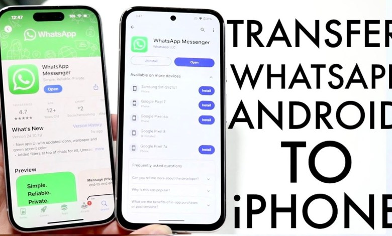 How To Transfer WhatsApp From Android To iPhone! How To Transfer WhatsApp From Android To iPhone!