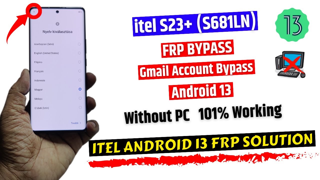 itel S23 Plus Frp Bypass (without pc) – All itel itel S23 Plus Frp Bypass (without pc) – All itel