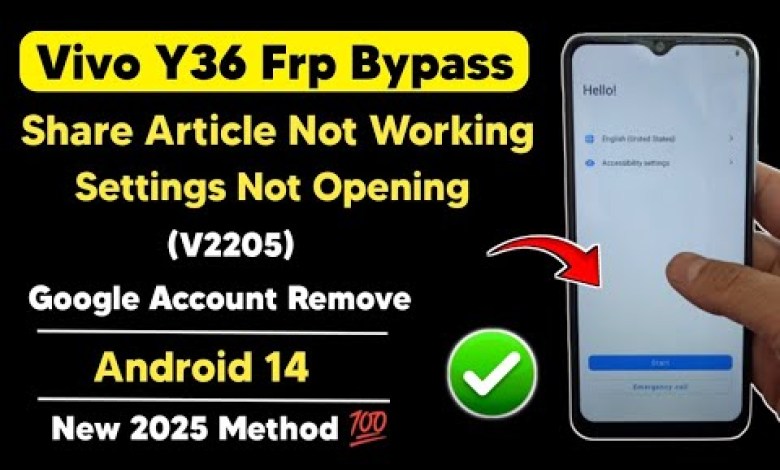 Curious Case of Vivo Y36 (V2205) FRP Bypass: Why Can’t You Access Settings on Android? Curious Case of Vivo Y36 (V2205) FRP Bypass: Why Can’t You Access Settings on Android?