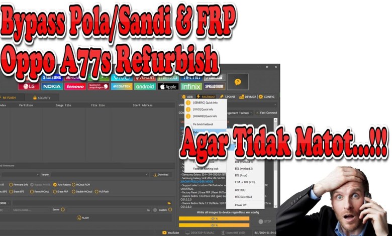 BYPASS PATTERN PASSWORD & FRP OPPO A77S REFURBISH SO IT DOESN’T… BYPASS PATTERN PASSWORD & FRP OPPO A77S REFURBISH SO IT DOESN’T…