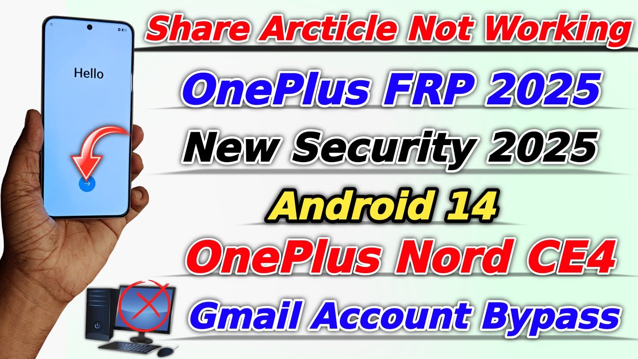 Unlock the mystery: How to Remove FRP on OnePlus with Android 14 in 2025 Unlock the mystery: How to Remove FRP on OnePlus with Android 14 in 2025