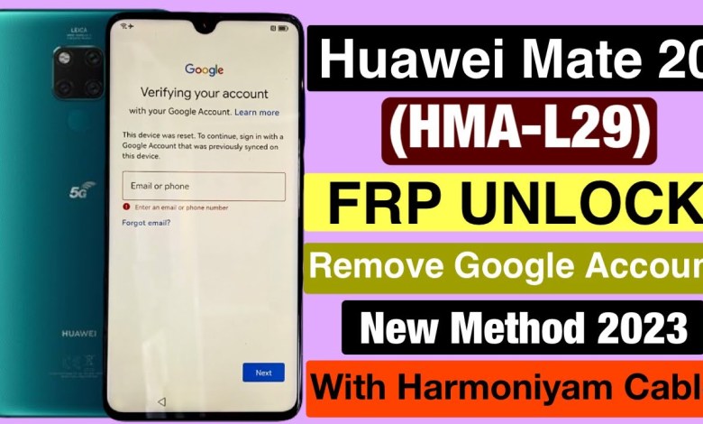 Huawei Mate 20 (HMA-L29) Frp Remove Done Unlock Huawei Mate 20 (HMA-L29) Frp Remove Done Unlock