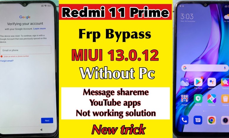 Xiaomi Redmi 11 Prime MIUI 13.0.12 Frp Bypass |Without Xiaomi Redmi 11 Prime MIUI 13.0.12 Frp Bypass |Without