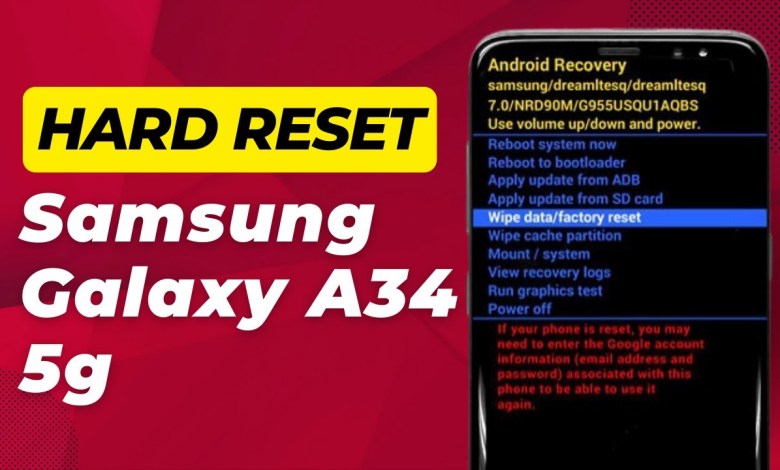 How To Hard Reset Samsung Galaxy A34 5g (Step By Step) How To Hard Reset Samsung Galaxy A34 5g (Step By Step)