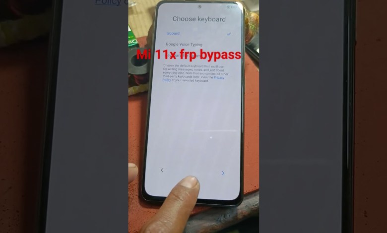 Mi 11x frp bypass Mi 11x frp bypass