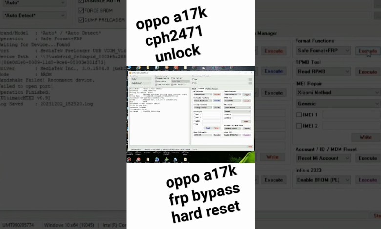 #OPPO A17K CPH2471 #FRP // OPPO A17K HARD #RESET BY UMT #OPPO A17K CPH2471 #FRP // OPPO A17K HARD #RESET BY UMT