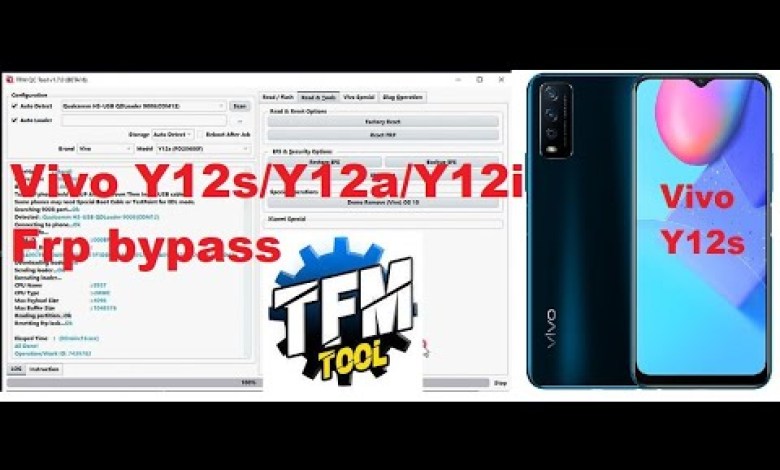 Vivo Y12s Frp bypass TFM tool by Mobile Unlock Fix Vivo Y12s Frp bypass TFM tool by Mobile Unlock Fix