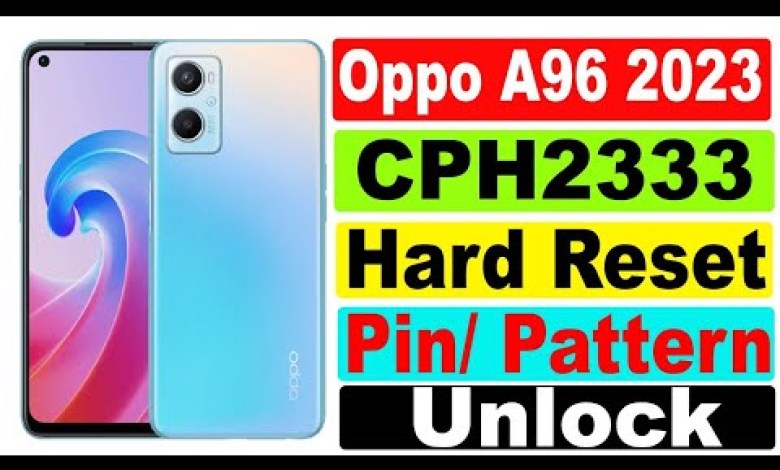 Oppo A96 (CPH2333) Hard Reset pin pattern lock unlock Oppo A96 (CPH2333) Hard Reset pin pattern lock unlock