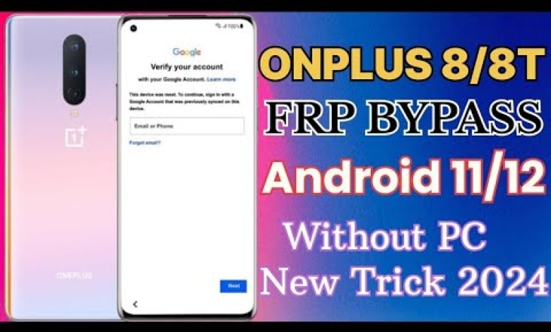 OnePlus 8 Android 12/13 || FRP BYPASS || Without PC New OnePlus 8 Android 12/13 || FRP BYPASS || Without PC New