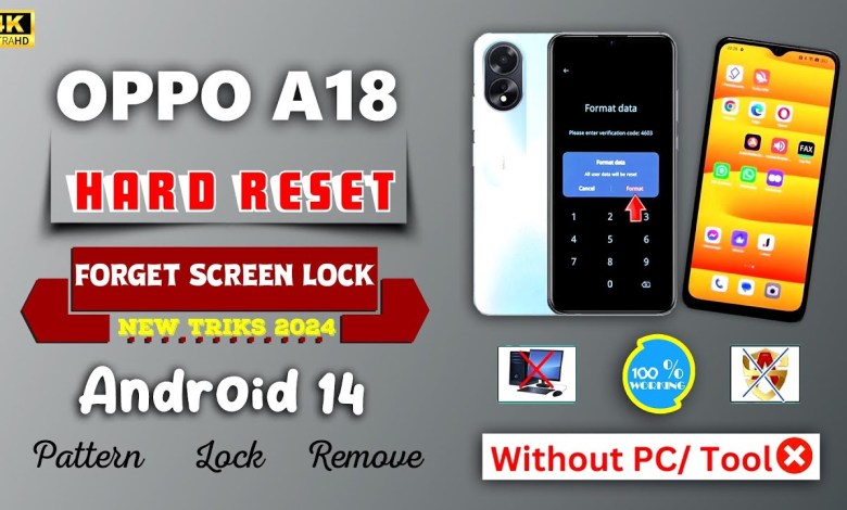 Oppo A18 (Cph 2591) Hard Reset & Factory Reset Android Oppo A18 (Cph 2591) Hard Reset & Factory Reset Android