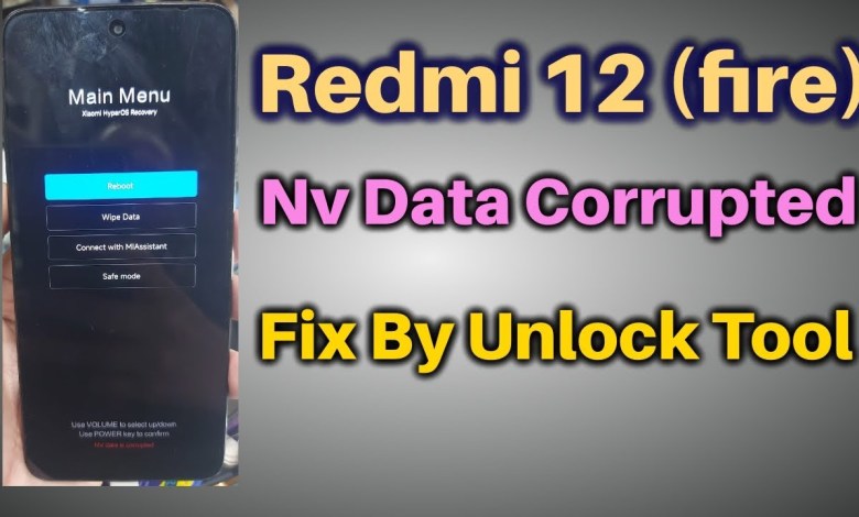 Redmi 12 fire nv Data Corrupted Fix By Unlock Tool Redmi 12 fire nv Data Corrupted Fix By Unlock Tool