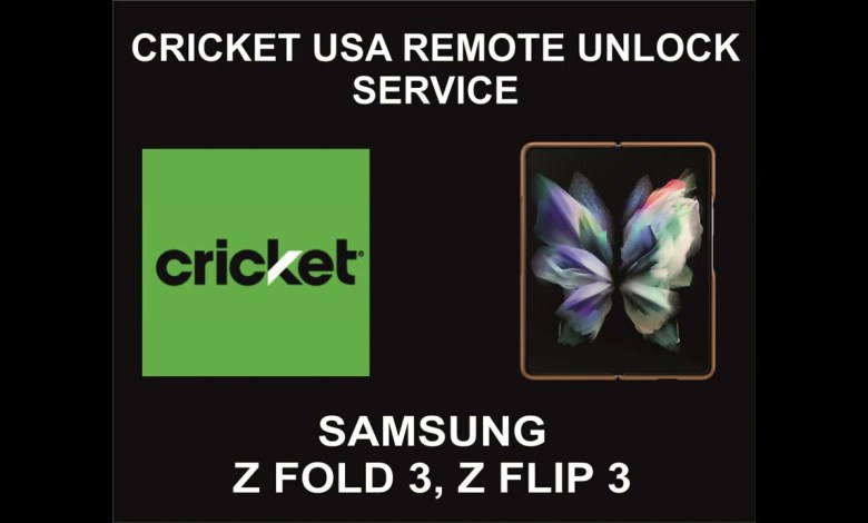 Cricket USA Remote Unlock Service, Samsung Z Fold 3, Z Cricket USA Remote Unlock Service, Samsung Z Fold 3, Z