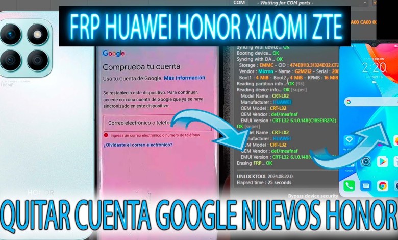 FRP HONOR X7b X8b X40 Y MAS HUAWEI XIAOMI ZTE HISENCE FRP HONOR X7b X8b X40 Y MAS HUAWEI XIAOMI ZTE HISENCE