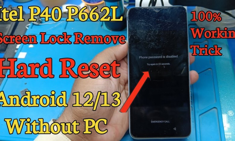 Itel P40 Hard Reset Without PC Android 12/13|Itel P662L Itel P40 Hard Reset Without PC Android 12/13|Itel P662L