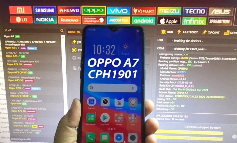 Oppo A7 (CPH1901) Pattern and frp lock remove by unlock Oppo A7 (CPH1901) Pattern and frp lock remove by unlock