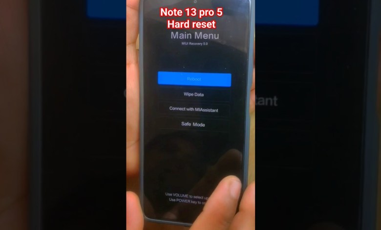redmi note 13 5g hard reset redmi note 13 5g hard reset