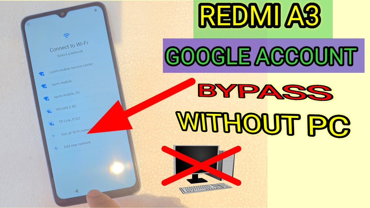 redmi A3 2024 frp bypass / android 14 new trick /no redmi A3 2024 frp bypass / android 14 new trick /no