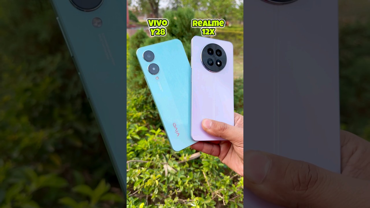 Vivo Y28 5g vs Realme 12X 5g Camera Comparison #shorts Vivo Y28 5g vs Realme 12X 5g Camera Comparison #shorts