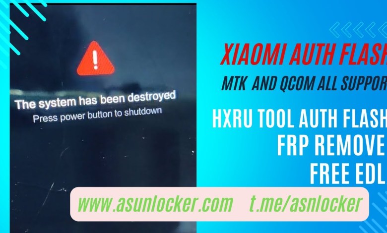 HXRU Tool Xiaomi Auth Flash Tutorial – Xiaomi Auth HXRU Tool Xiaomi Auth Flash Tutorial – Xiaomi Auth