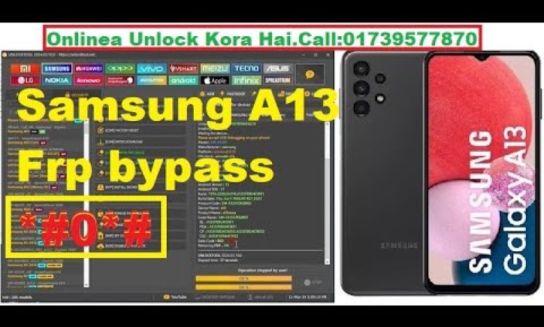 Samsung A13 Frp bypass Unlock Tool by Mobile Unlock Fix Samsung A13 Frp bypass Unlock Tool by Mobile Unlock Fix