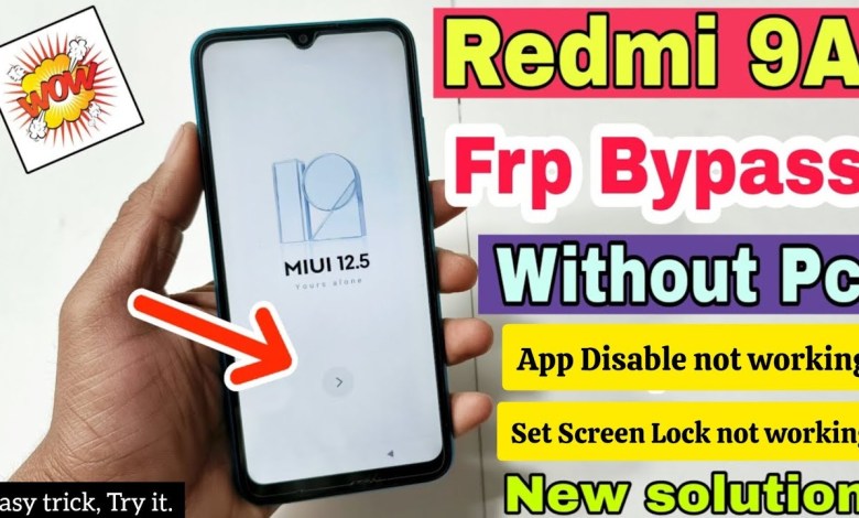 Redmi 9a frp bypass delete disable option not working Redmi 9a frp bypass delete disable option not working