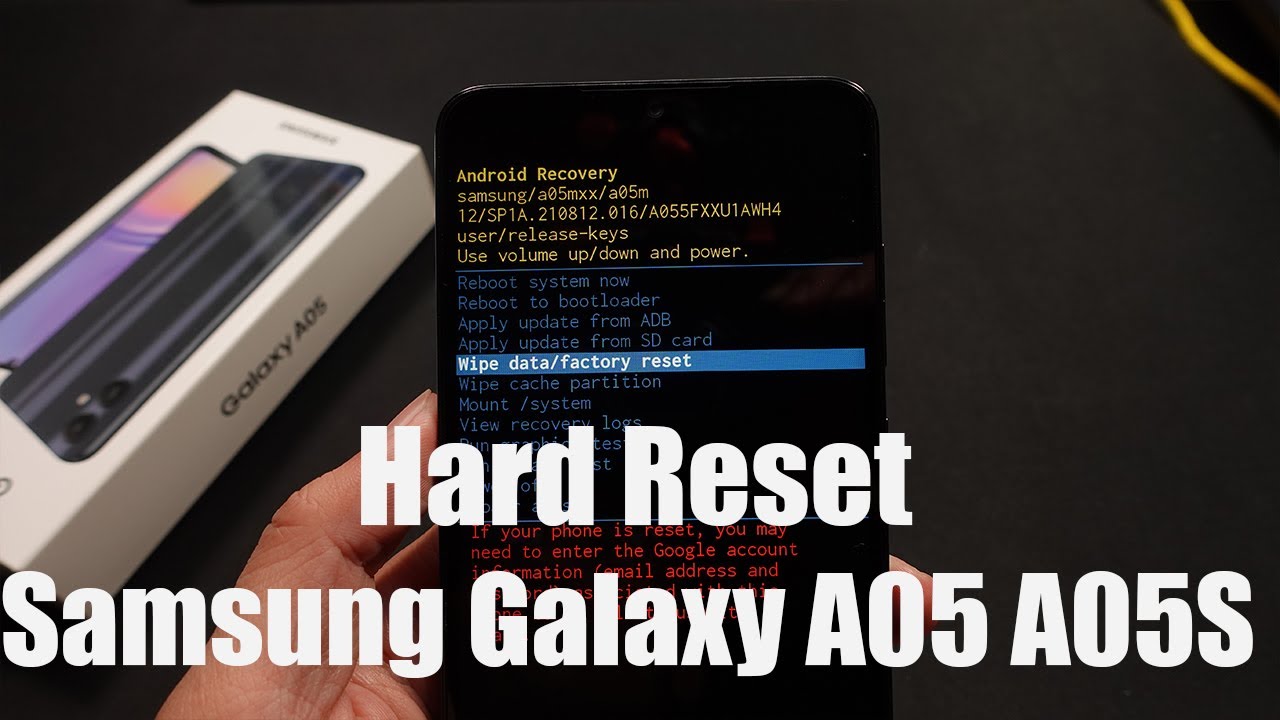 How To Hard Reset Samsung Galaxy A05| A05S How To Hard Reset Samsung Galaxy A05| A05S